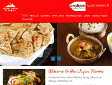 Tablet Screenshot of himalayanflavors.com
